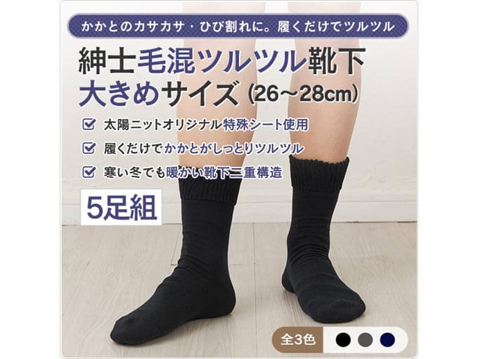 予算1万円で贈る男性へのプレゼントで特におすすめのかかとケア靴下