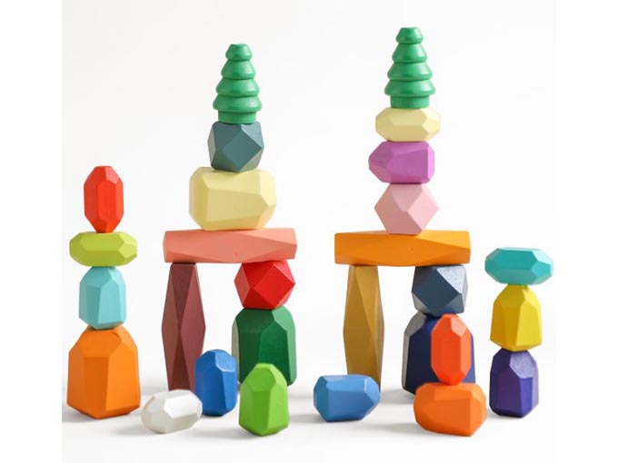 木製 知育積み木28ピース