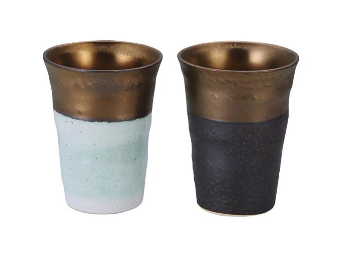 MINO-YAKI　金彩ペアカップ