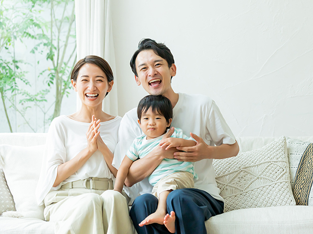 笑顔の家族