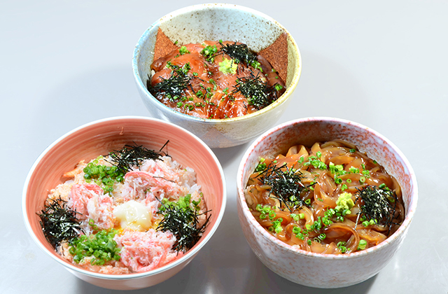 3種類の海鮮丼