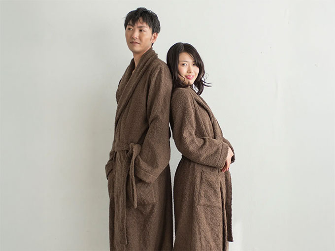 今治産やすらぎバスローブ