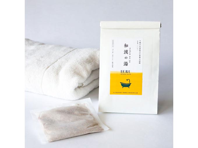 9種類の生薬で女性の体を癒す入浴剤　和漢の湯(5包入り)