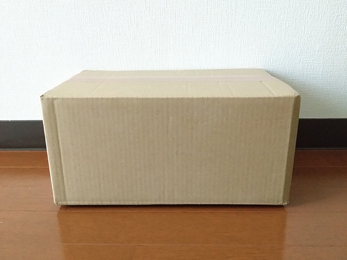 大きめのダンボールで到着