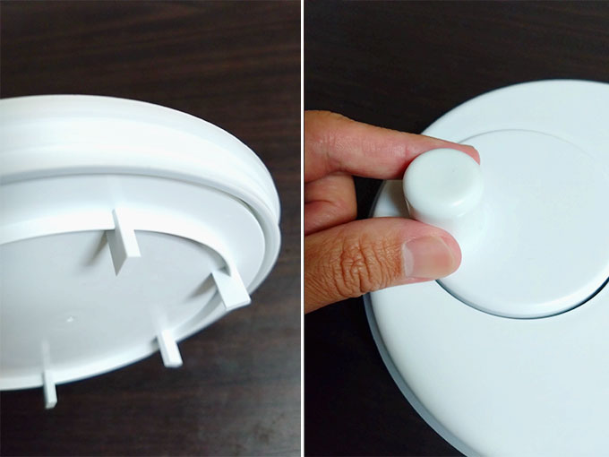 蓋はスムーズに回転する仕組み