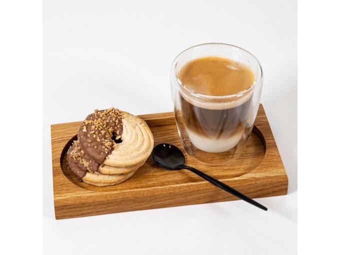 オーク材オーバルトレイ