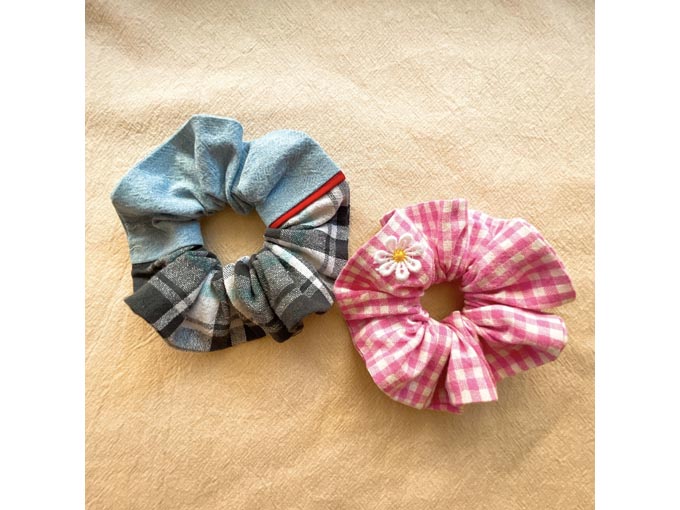 作り方が簡単で大人かわいい小物のシュシュ