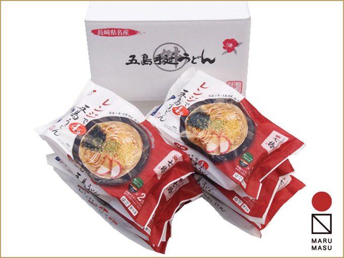 生活を豊かにする　レンジ対応・五島手延うどん「七椿」　ミニうどん2食入り×6入