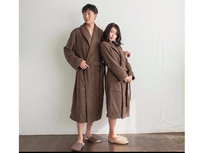 今治産やすらぎバスローブ