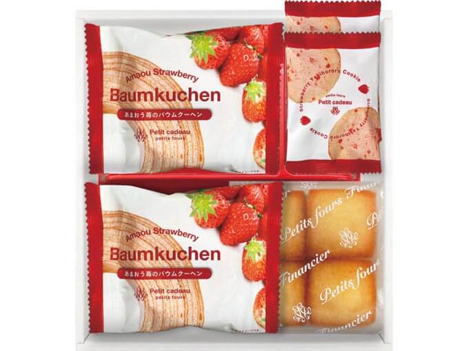 退職する側から女性へのプレゼントに特におすすめのあまおう苺のお菓子セット