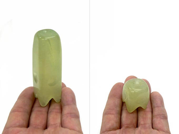 天然石 翡翠(ひすい)　手作りかっさ&ツボ押しセット