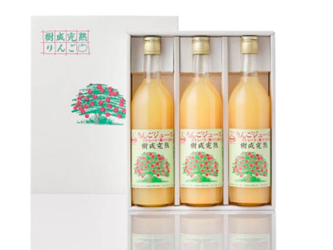 年配の方への食べ物の贈り物でおすすめのりんごジュース