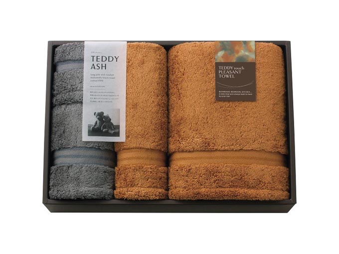 テディアッシュ　もふもふタッチ　バス・フェイス・ハンドタオルセット