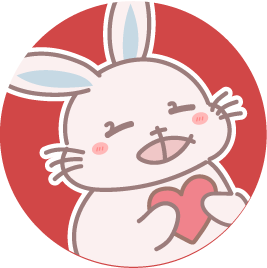 チョコレートを持ったあるうさのイラスト