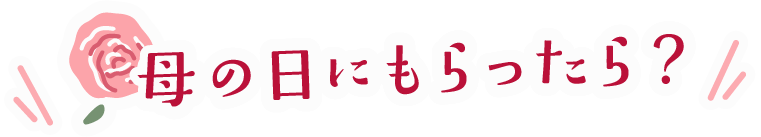 母の日にもらったら？