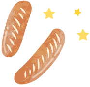 ソーセージのイラスト