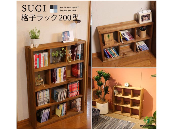 格子ラック 200型（内寸20cm） 2×2 【DIYキット】