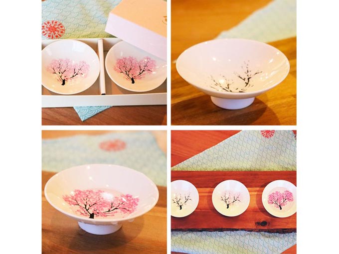冷感桜 白平盃 大 ペアセット