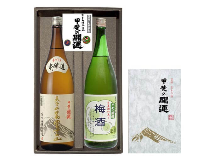 おしゃれな引越し祝いでおすすめの日本酒と梅酒のセット