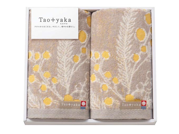 Taoyaka（ミモザ）フェイスタオル2P