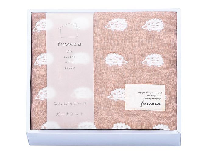 ふわら　六重織ガーゼひざかけ ブラウン