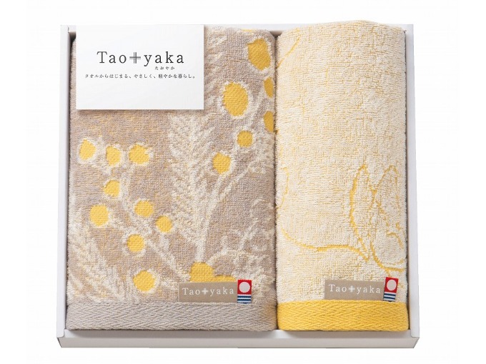 Taoyaka(ミモザ)フェイスタオル・ウォッシュタオル