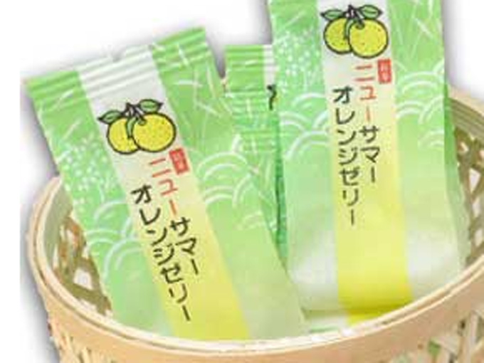 伊豆特産のニューサマーオレンジを使用したゼリー