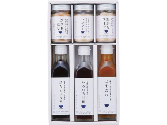 栗原はるみさん監修の調味料の詰め合わせ