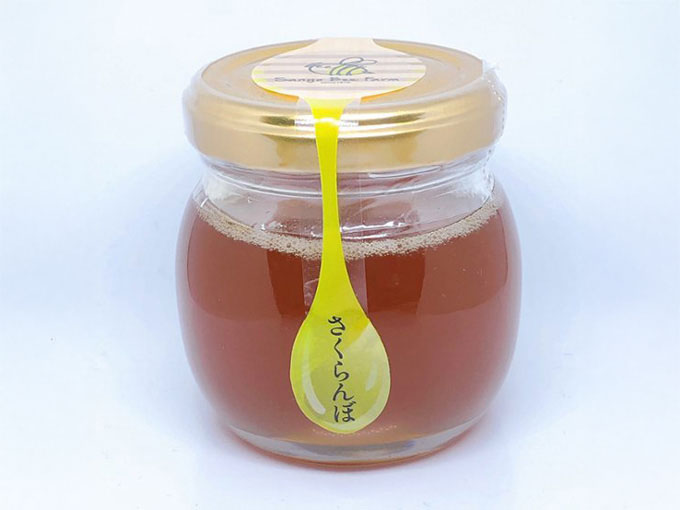 さくらんぼの交配用蜜蜂が集めた蜂蜜