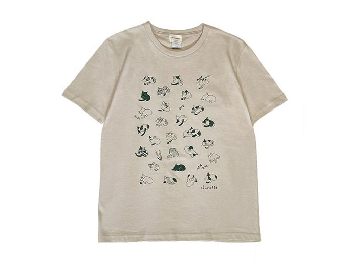 ねこのおしりTシャツ2023(サンドベージュ)