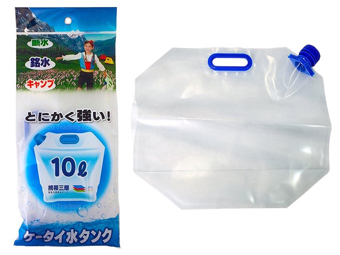 水を貯めておくのに便利な折りたたみ給水タンク