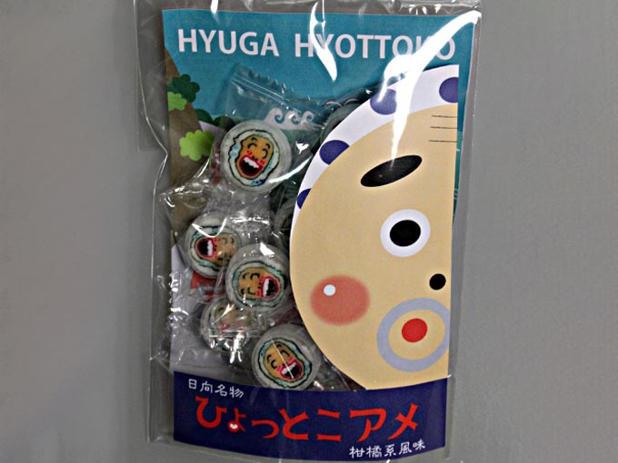 ひょっとこをモチーフにした楽しい雰囲気のあふれる飴