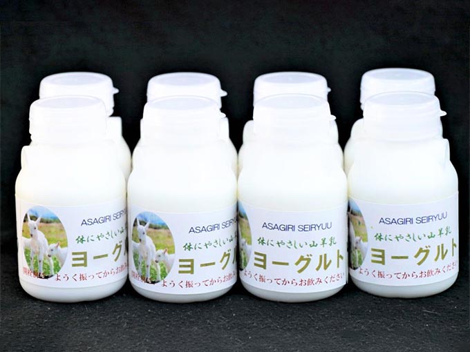 山羊乳を使った飲むタイプのヨーグルト