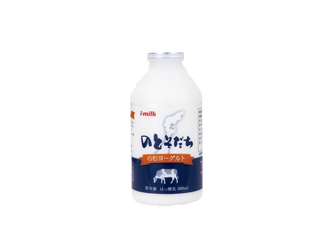 能登産の生乳を100%使用したのむヨーグルト