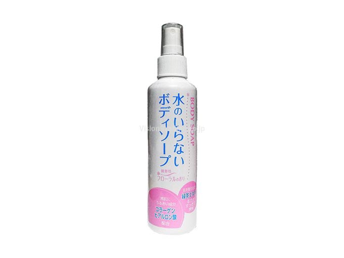 水なしで肌の汚れや汗をスッキリと拭き取ることができるボディソープ