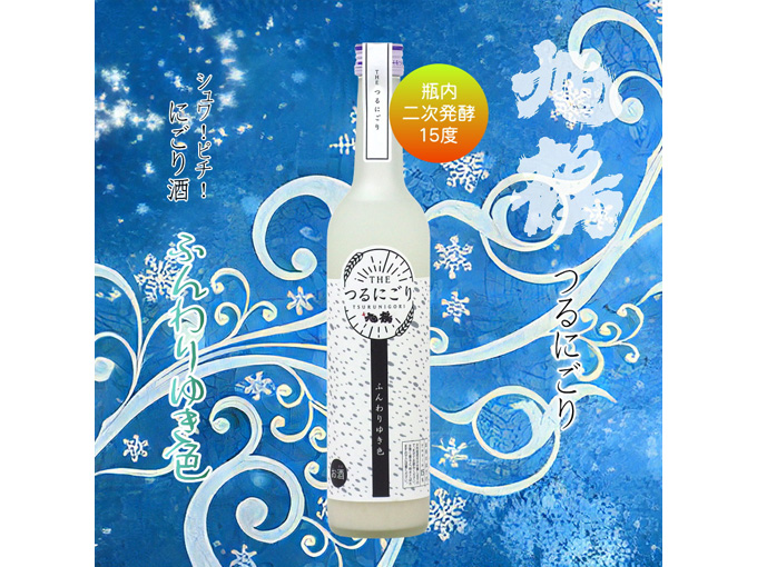 旭鶴 つるにごり ふんわり雪色 480ml×12本