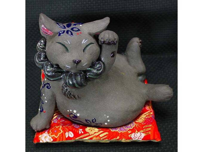 黒にゃ様 猫の焼き物