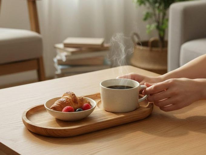 北欧風ブレックファースト＆コーヒートレイ