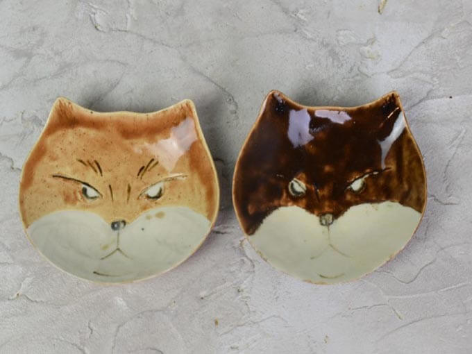 お皿のプレゼントでおすすめの猫の顔の小皿