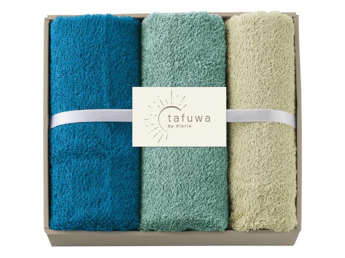 フェイス・ウォッシュタオルセット ブルー