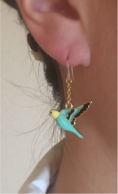 鳥のピアス
