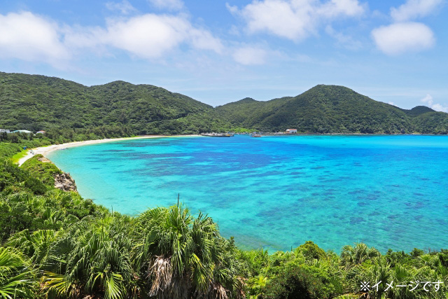 楽園みたいな澄んだ海の風景