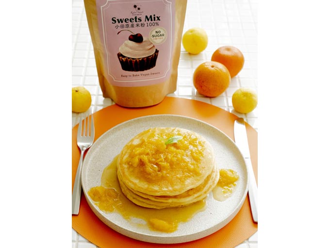 sweetsmixで焼いたパンケーキ