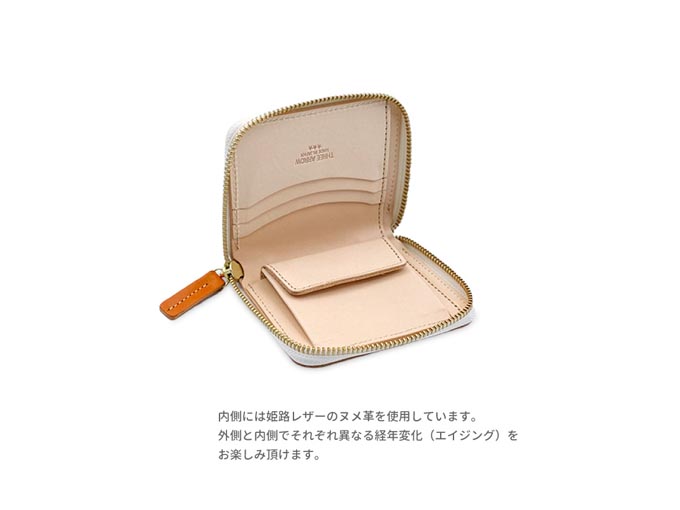 開いた状態のミニ財布