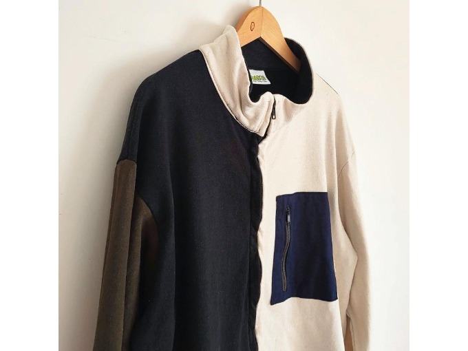 NASTA JACKET HEMP SWEATななめ