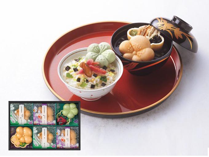 辻が花　お茶漬け・お吸い物最中詰め合せ