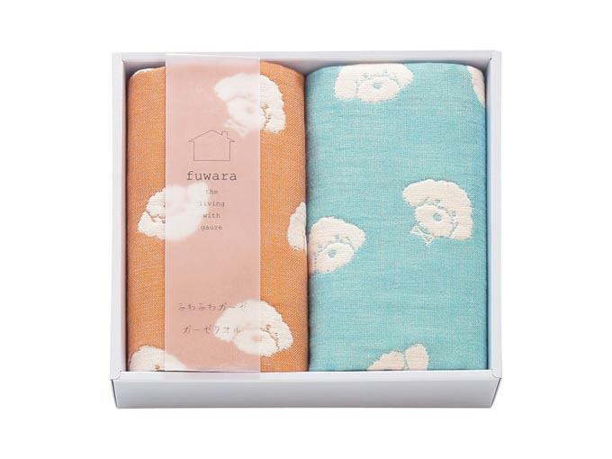 ふわら　6重織ガーゼタオル2枚セット
