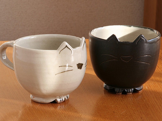 新築祝いでハイセンスな猫さん型和食器