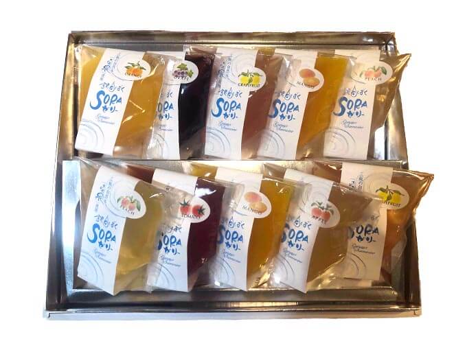 暑中見舞いの贈り物で特におすすめの果物のゼリーセット