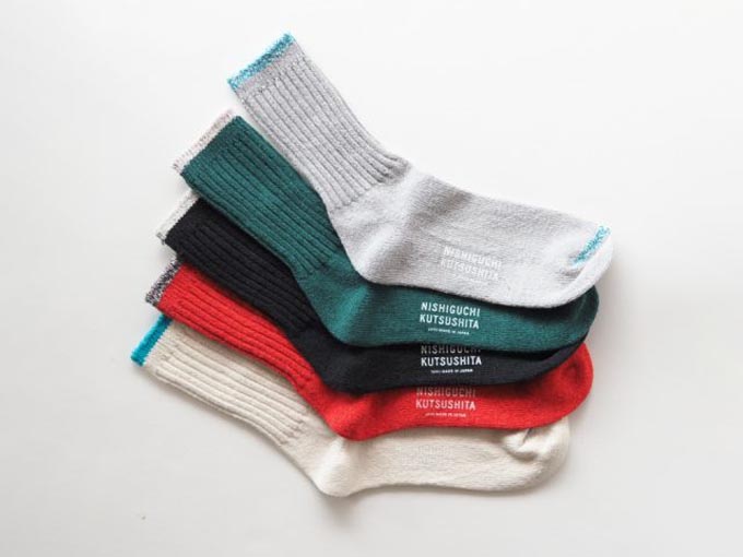 Nishiguchi Kutsushita | シルクコットン天竺ソックス